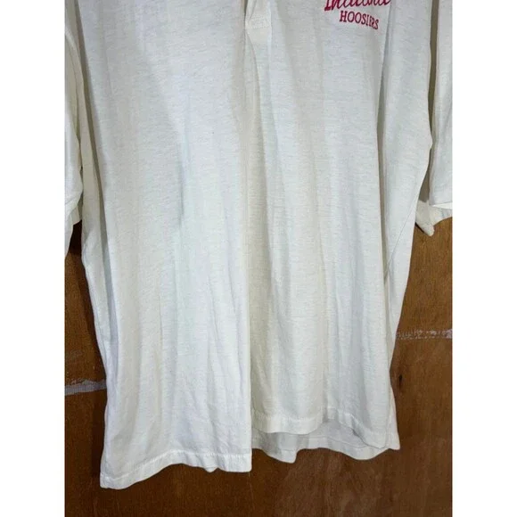 Vintage Indiana University IU Hoosiers Polo Shirt Dickies XL USA - Picture 3 of 10